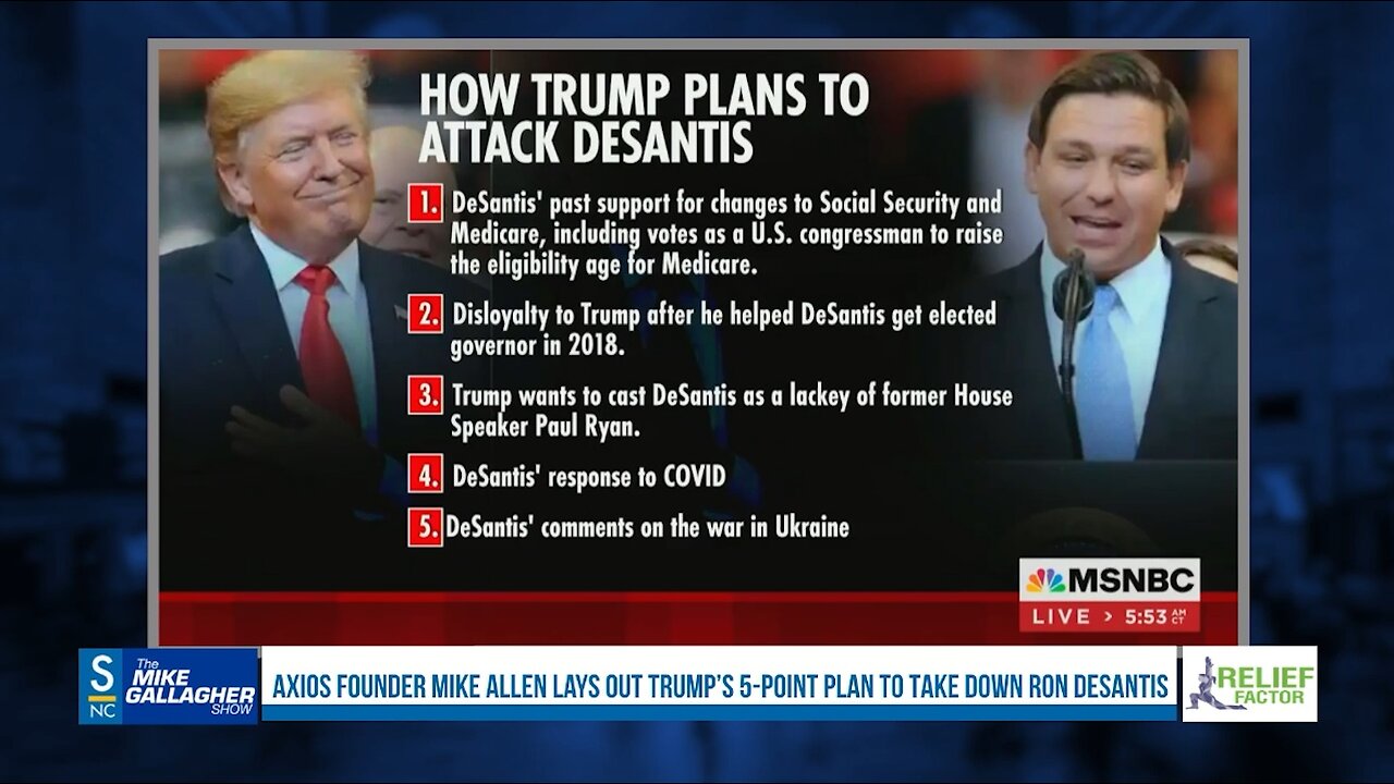 Mike analyzes Trump’s 5-point plan to counter a potential Ron DeSantis presidential campaign