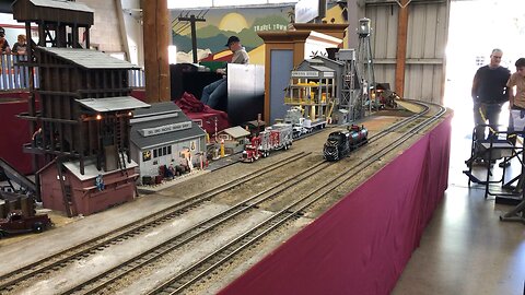 Model train at travel town in Los Angeles Californias griffin park