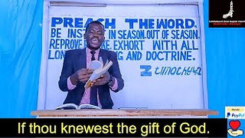 If thou knewest the gift of God | Pastor Paul Weringa