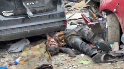 The Corpses Of Dead Ukrainian Soldiers Abandoned By Their Own & Left On The Territory Of Azovstal