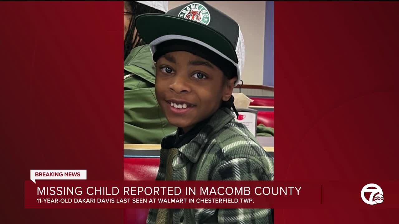 Police searching for missing 11-year-old Macomb County boy
