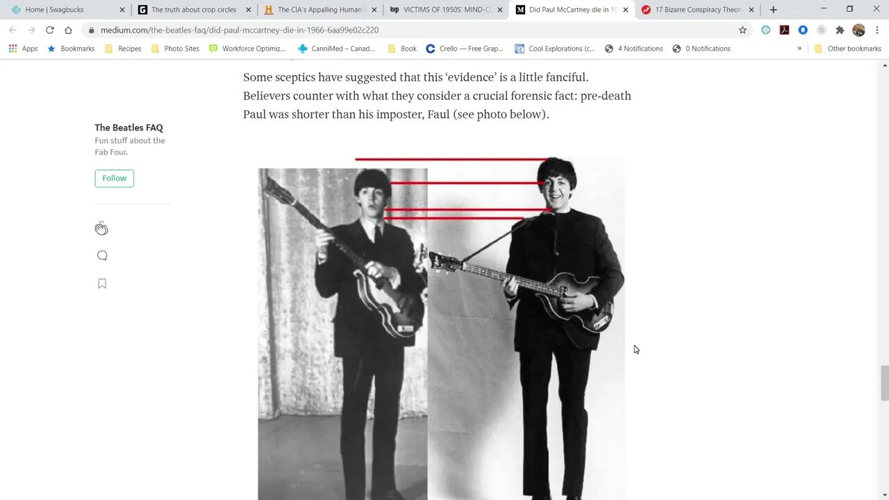 Conspiracy Hunter: McCartney Death in 1966? CIA Mind Control Experiments Since 1950's