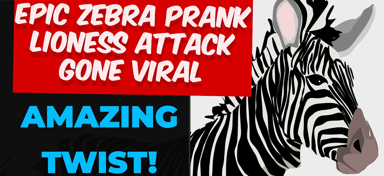 Epic Zebra Prank Gone Wild! Real Lioness Attack on fake Zebra gone Viral, Amazing Twist!