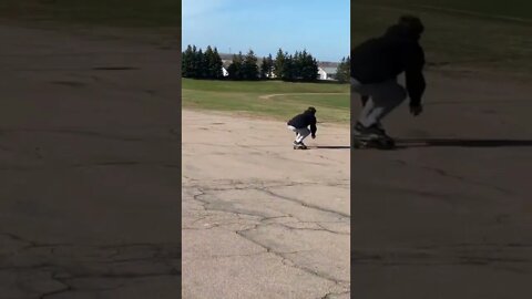 Longboarding wipeout