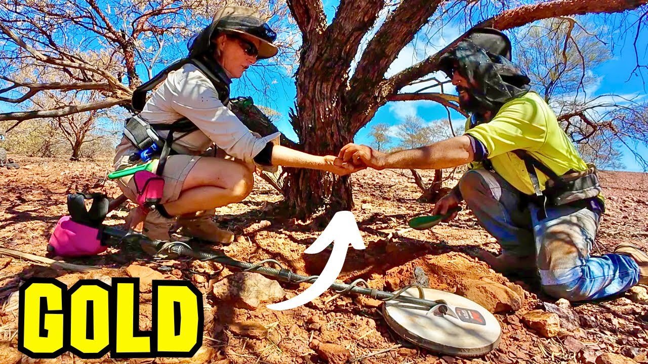 Biggest Nugget of the Trip! Finding Gold with our Metal Detectors (remote Outback Australia)