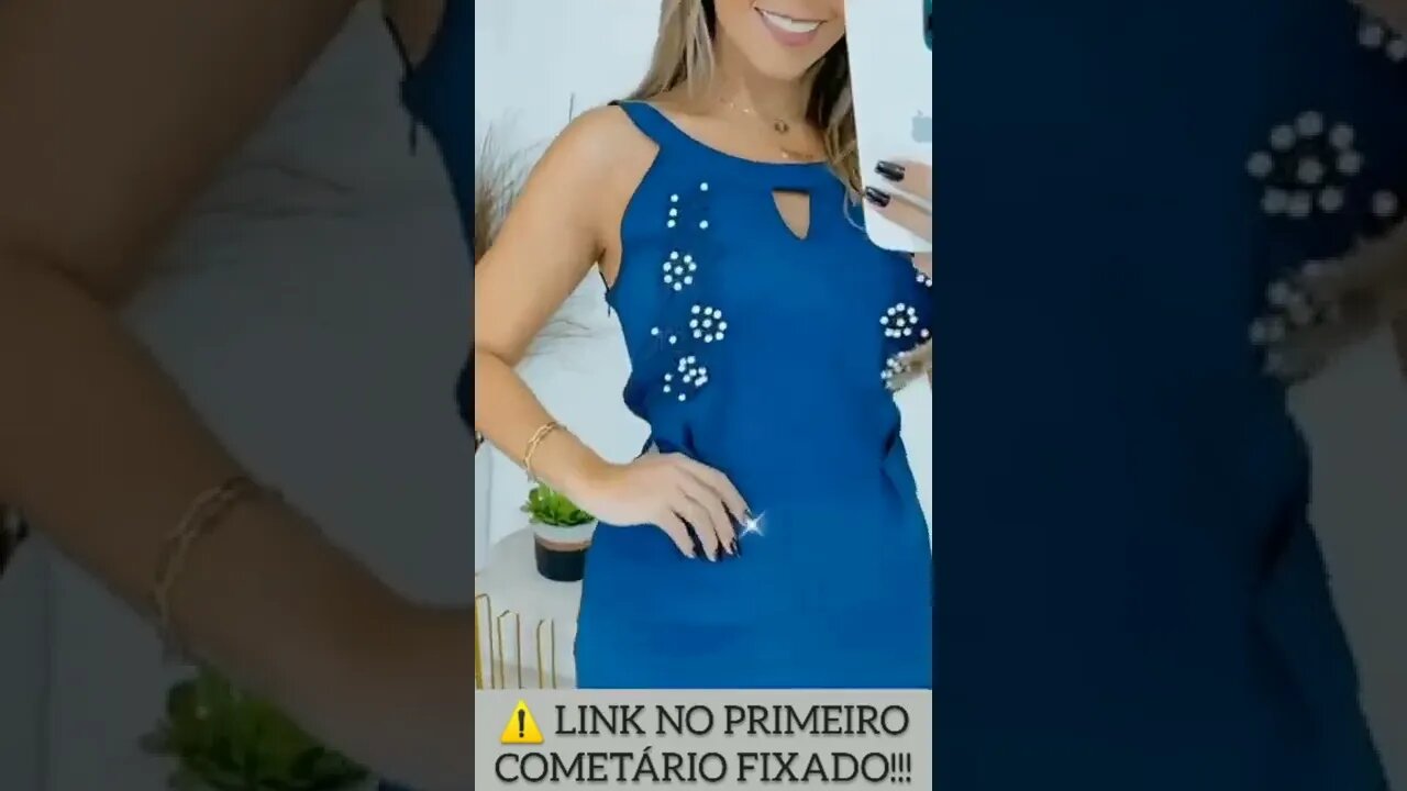 Macaquinho Feminino" Guipir com pérolas na frente" babado na perna/ shopee