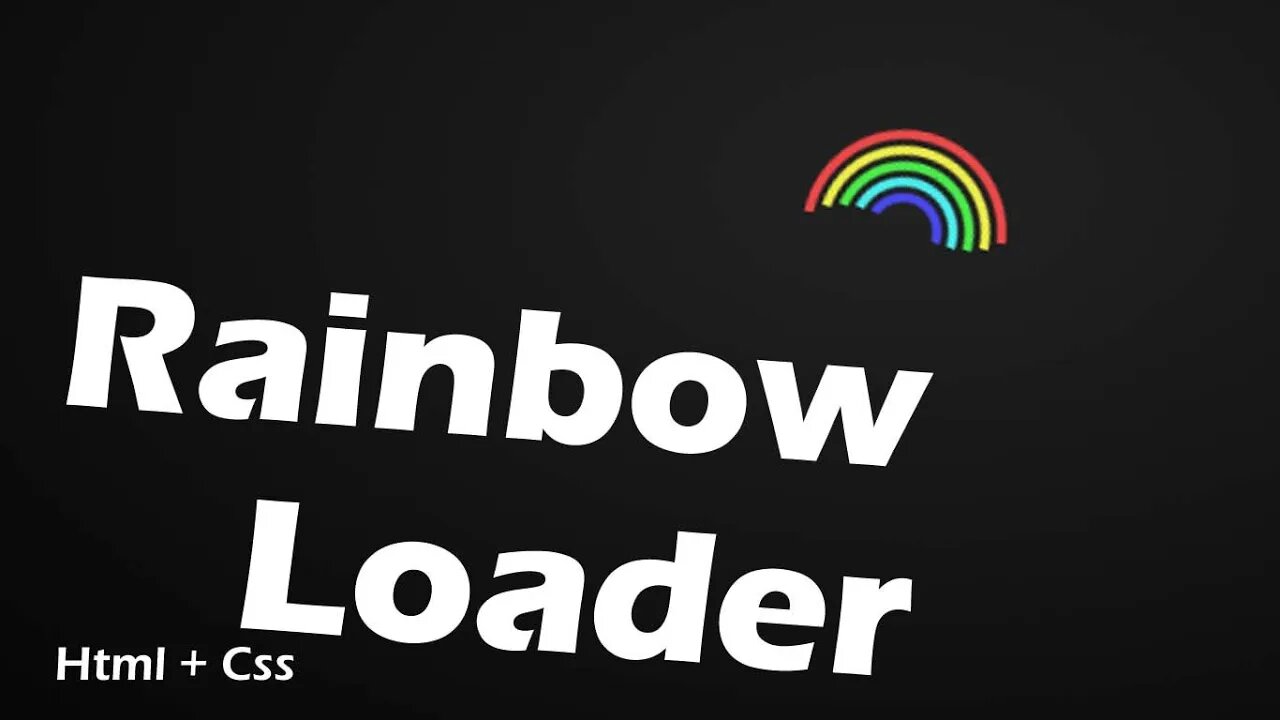 Rainbow Loader in HTML + CSS (Source Code) | Designing Guru