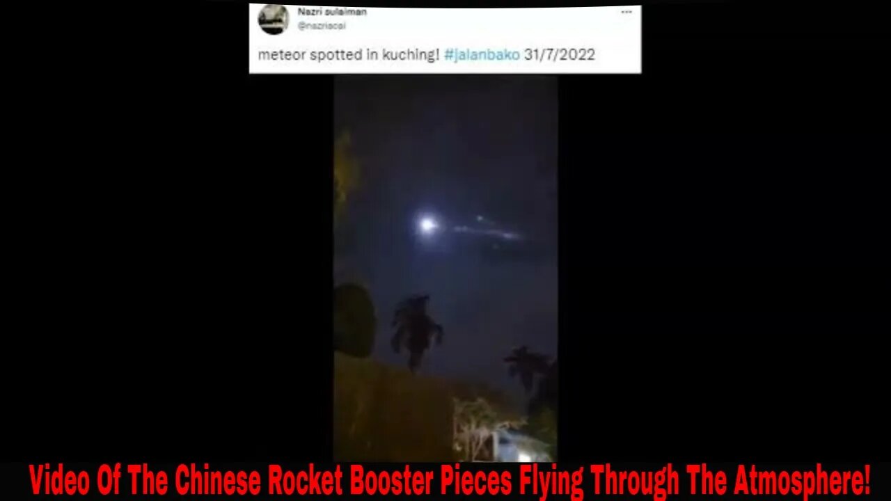 Chinese Rocket Booster Re-enters In Indian Ocean! (Videos)