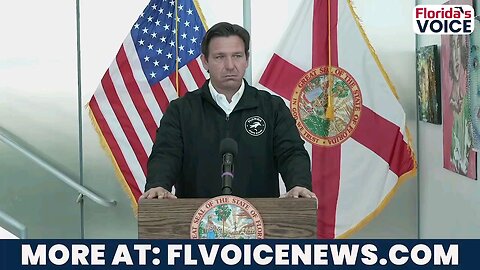 Gov. DeSantis responds after he's asked about Climate Change in regard to hurricane damage