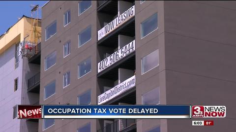 City council delays occupation tax vote 6pm