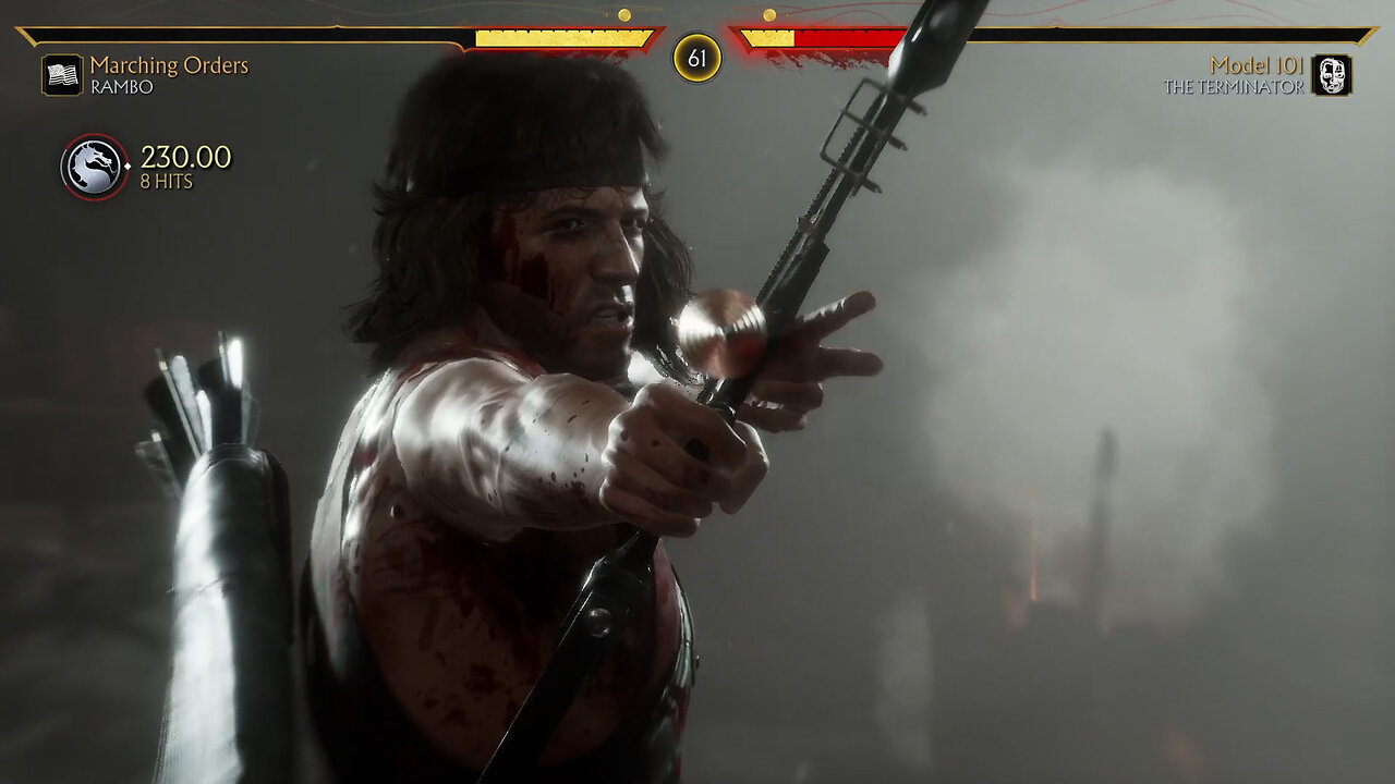 MK11 RAMBO VS THE TERMINATOR