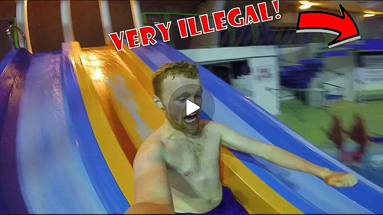 41 - Police Chased Us Out of Waterpark Overnight Challenge