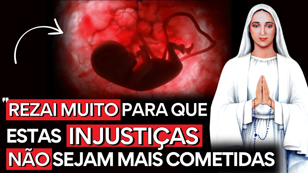 Mensagem de Nossa Senhora de Anguera: "REZAI MUITO para que estas INJUSTIÇ4S não sejam cometidas" ⚠️