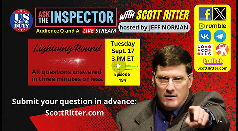 Ask the Inspector Ep. 194 (streams live on Sept. 17 2024)