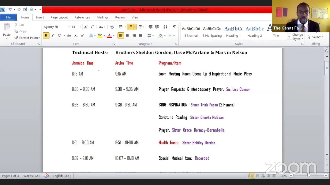 TOPM Ministry's Greetings and Prayer