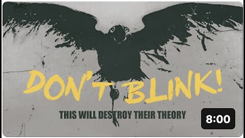 DON’T BLINK! THIS WILL DESTROY THEIR THEORY