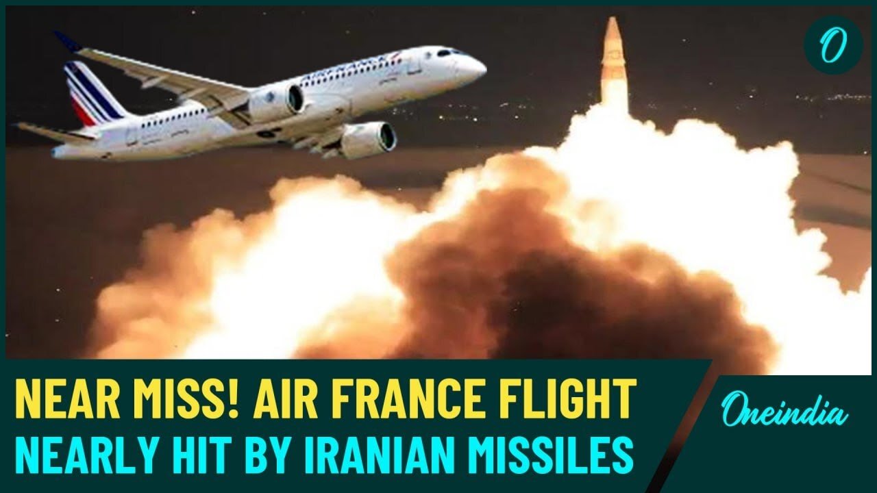 Iranian Missiles Nearly Hit Air France Flight Over Iraqi Skies| Watch the Shocking Encounter!