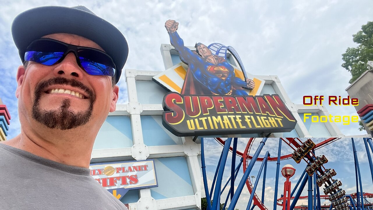 SUPERMAN: ULTIMATE FLIGHT at SIX FLAGS GREAT ADVENTURE, Jackson, New Jersey, USA [Off Ride Footage]