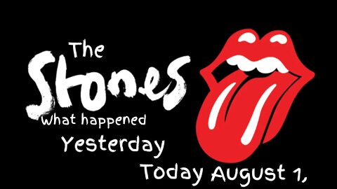Yesterday Today August 1,