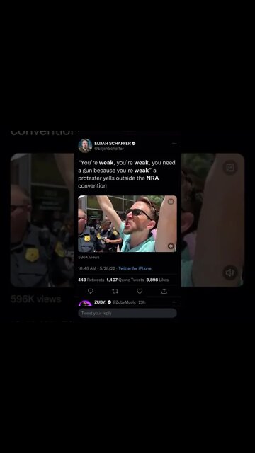 I own a gun because I’m weak #shorts