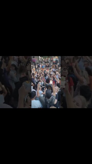 England football fans light their phones and sing wonder wall after England win #Womensfootball