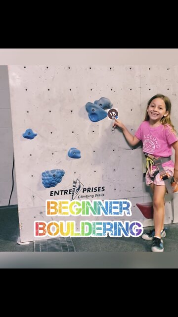 Bouldering with Kid! Beginner Rock Climbing