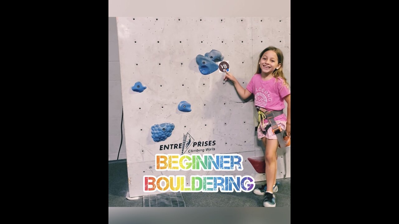 Bouldering with Kid! Beginner Rock Climbing