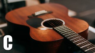 Lively Acoustic Guitar Backing Track In C Major