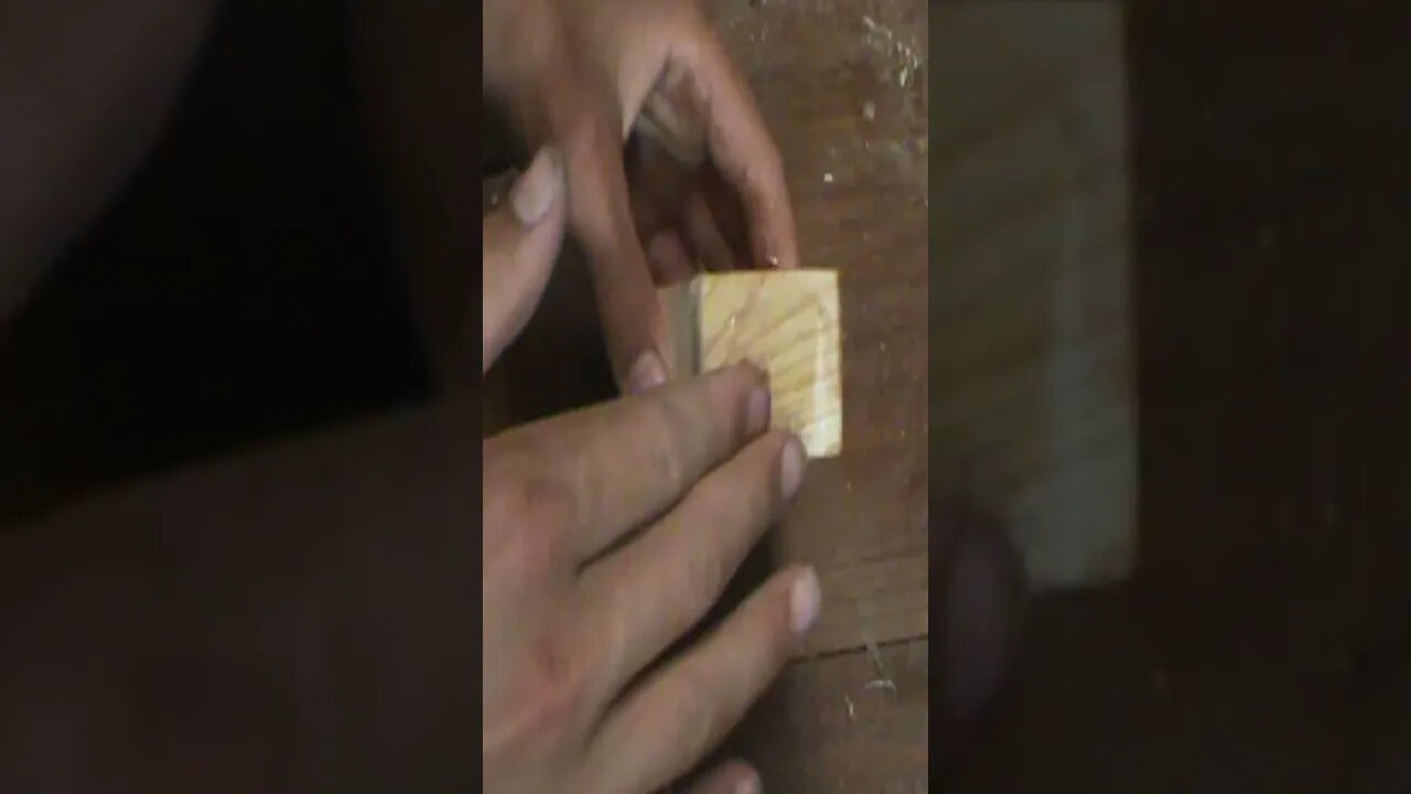 Making a Toy Train Track Support Out of Scrap Wood in 30 Seconds #shorts #woodworking #toys