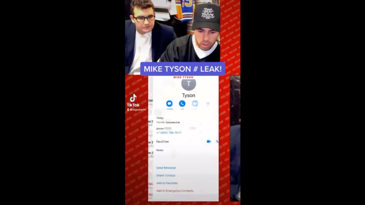 NELKBOYS LEAK MIKE TYSONS PHONE NUMBER!