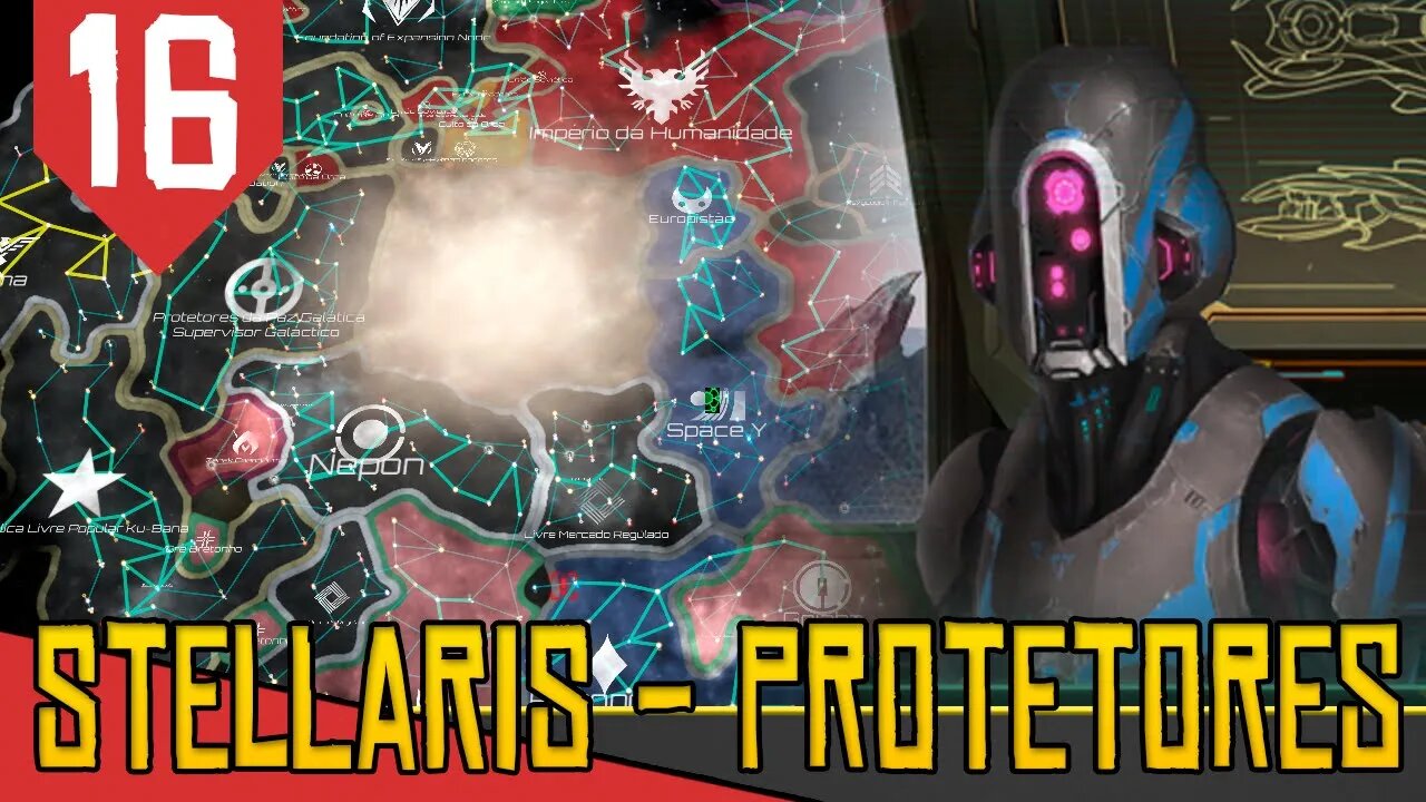 Frotas de DEFESA GALATICA - Stellaris Protetores #16 [Série Gameplay PT-BR]