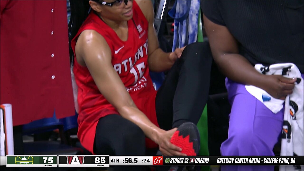 All-Star Allisha Gray Hurts Ankle With 1 MINUTE Left & 10 POINT LEAD! Atlanta Dream vs Seattle Storm