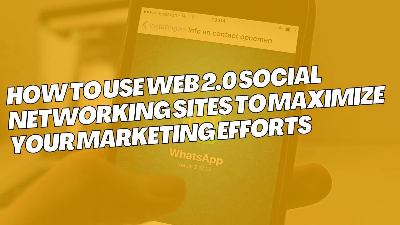 How To Use Web 2 0 Social Networking Sites To Maximize Your Marketing Efforts #Web2.0