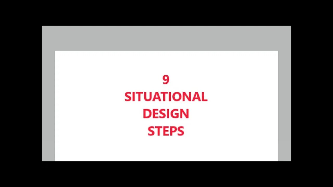 SITUATIONAL DESIGN
