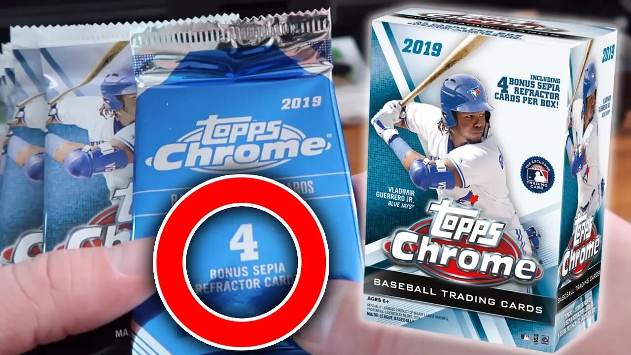 WILL WE FIND VALUABLE BASEBALL CARDS IN THIS 2019 TOPPS CHROME BASEBALL BOX BREAK