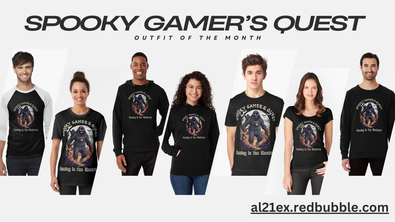 Spooky Gamers Quest Halloween Themed Gaming Shirt