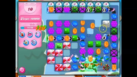 Candy Crush Level 5922 Talkthrough, 21 Moves 0 Boosters