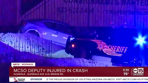 MCSO deputy among two hurt in crash in Glendale