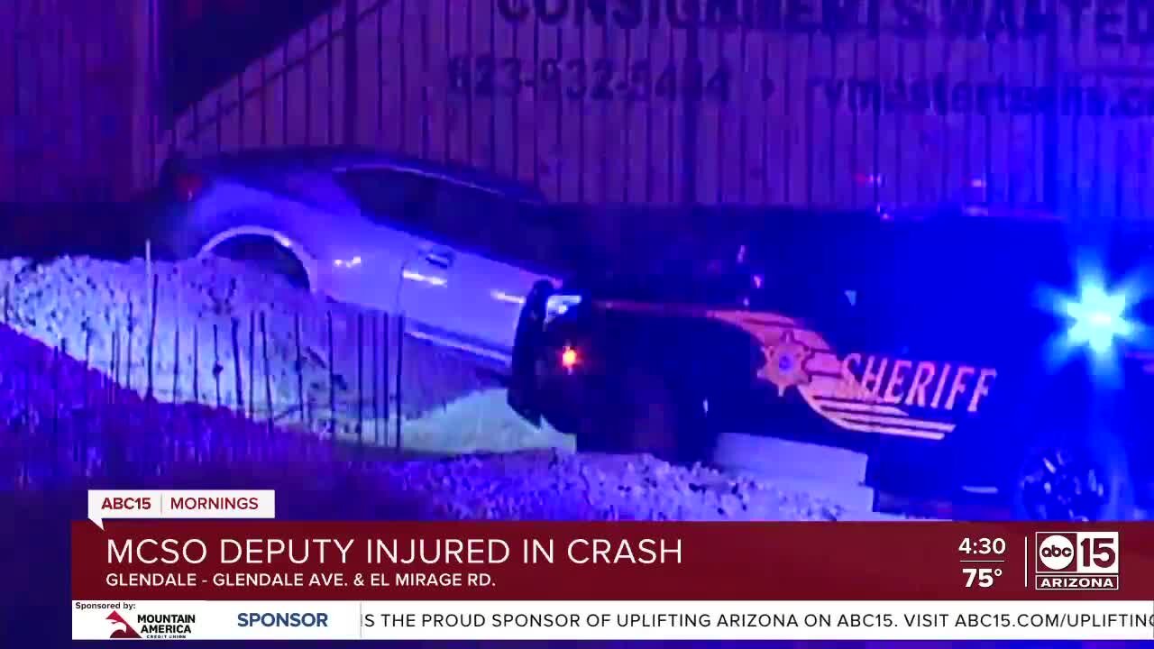 MCSO deputy among two hurt in crash in Glendale