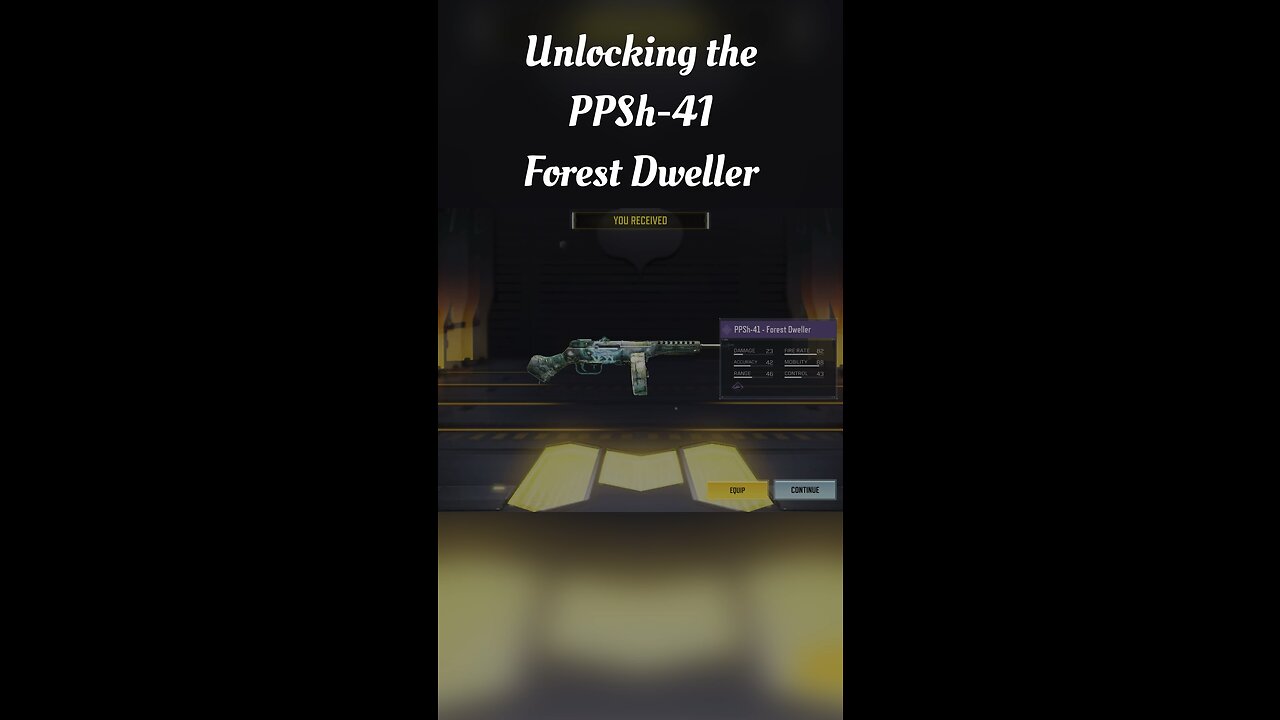 Unlocking The PPSh-41 - Forest Dweller in Cod mobile!