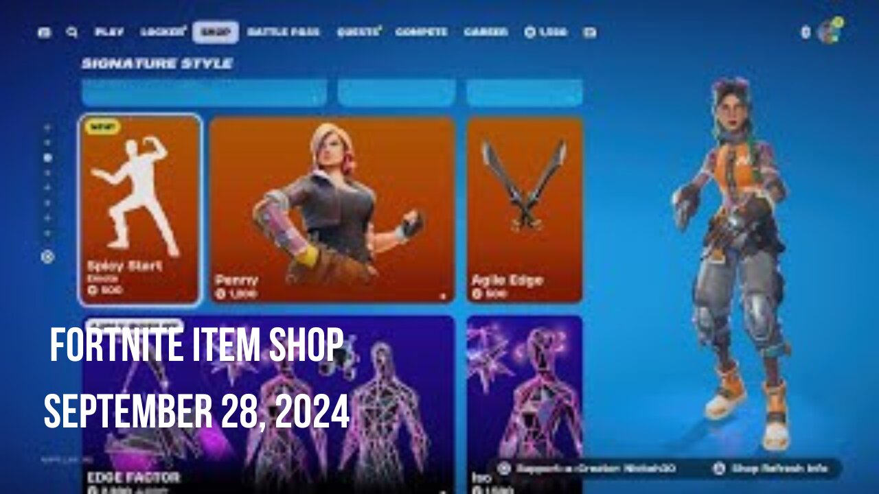 Fortnite Item Shop|September 28, 2024(*New* Spicy Start Emote)