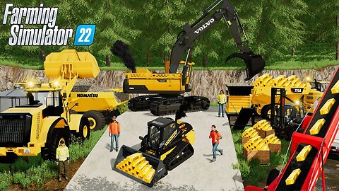 Making GOLD and EXPANDING the GOLD MINE! | Farming Simulator 22 | FS22 Gold-Mining | Episode 2 
