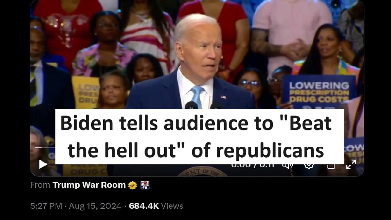 Biden says they will beat the hell out of republicans