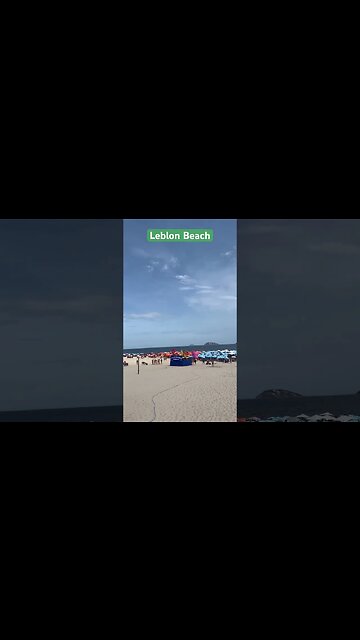 Leblon Beach In Río de Janeiro #shorts