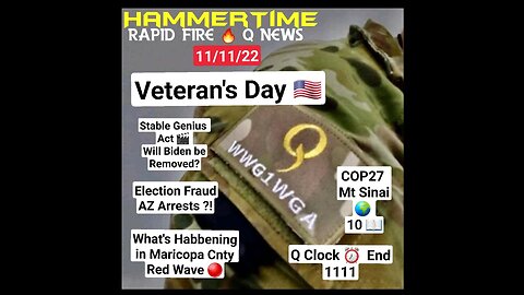 HAMMERTIME 🔨 Rapid Fire 🔥 Q News On Nov 11, 2022