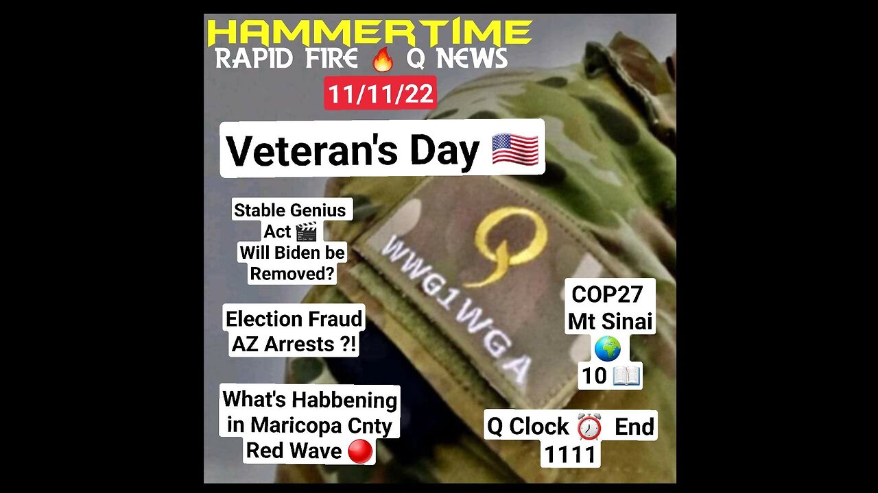 HAMMERTIME 🔨 Rapid Fire 🔥 Q News On Nov 11, 2022