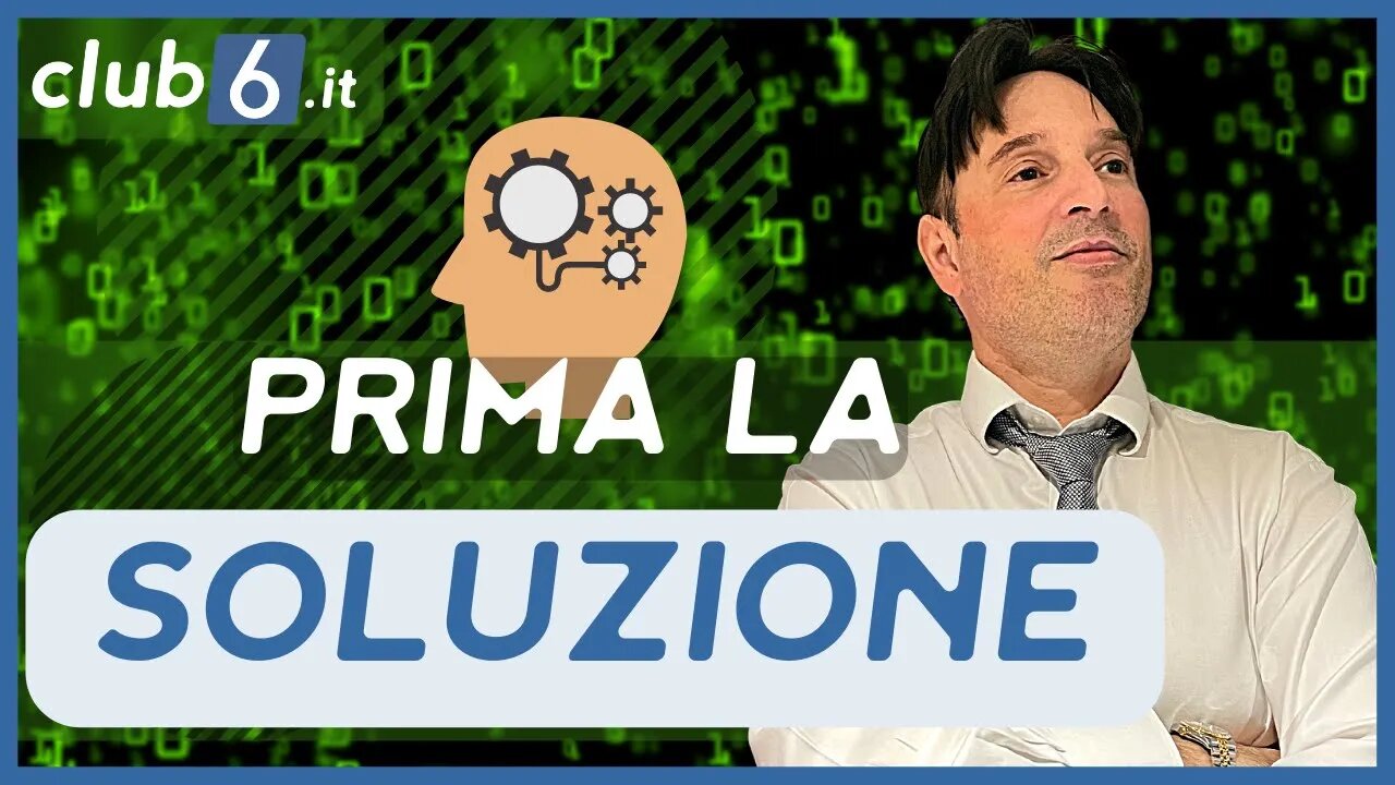 PROBLEMA SOLUZIONE, CONCENTRATEVI SEMPRE SULLA SOLUZIONE E MAI SUL PROBLEMA . MORRIS CRYPTO