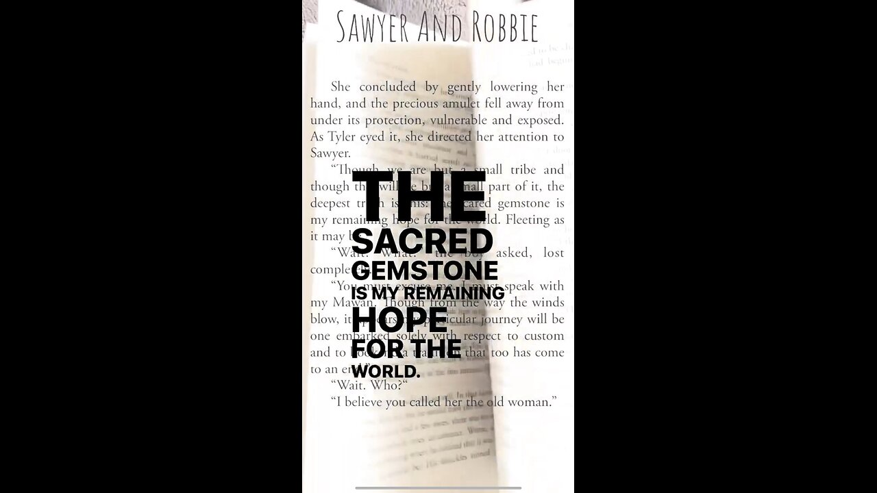 Hope for the world in Sawyer And Robbie