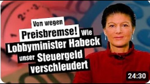 Von wegen Preisbremse! Wie Lobbyminister Habeck unser Steuergeld verschleudert