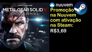 Promoção na Nuuvem/Steam: Metal Gear Solid V Ground Zeroes, por R$3,69